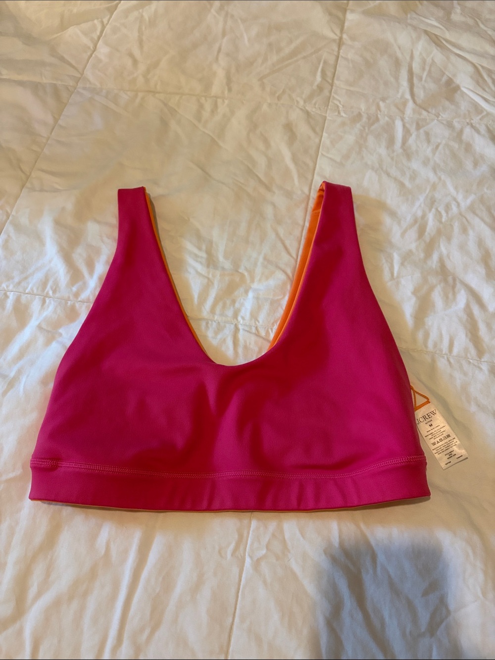 J.Crew Reversible Pink and Orange Sports Bra